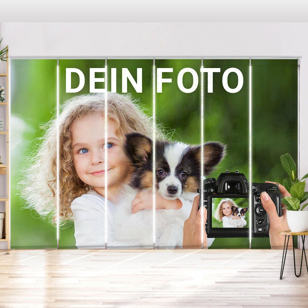 Foto-Schiebegardine eigenes Motiv drucken lassen - Foto Schiebegardine