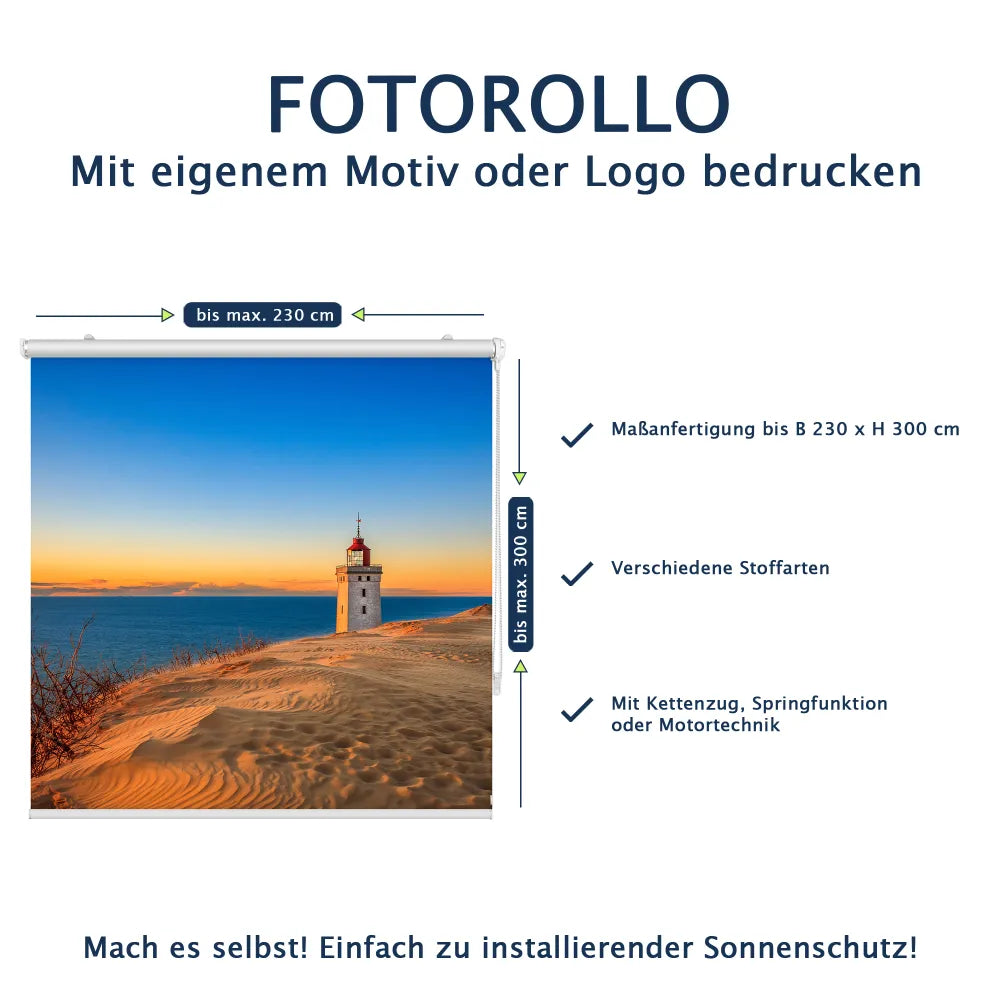 Fotorollo mit Montageprofil