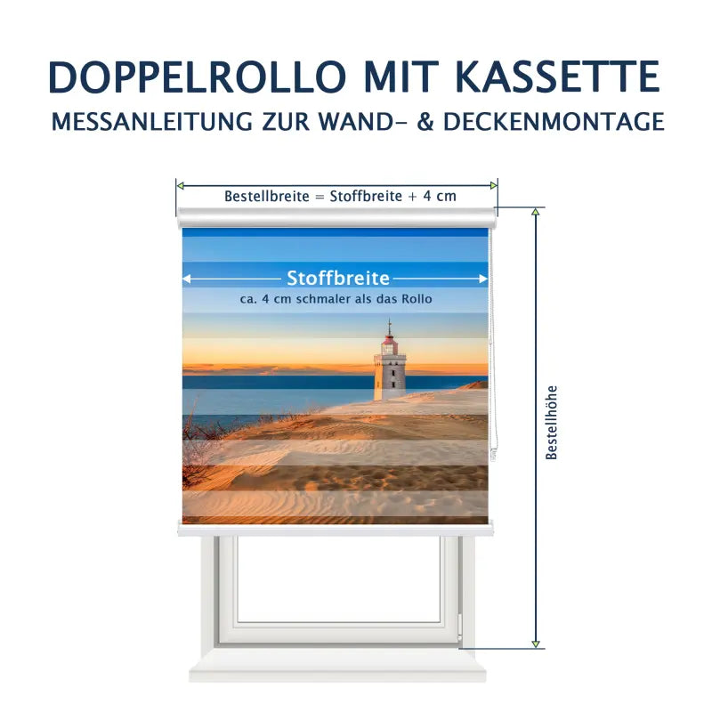 Doppelrollo mit Kassette